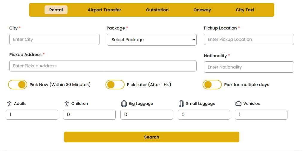 Corporate Rental Dashboard